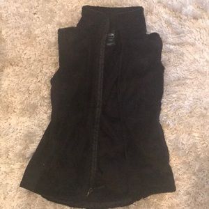 North face black vest